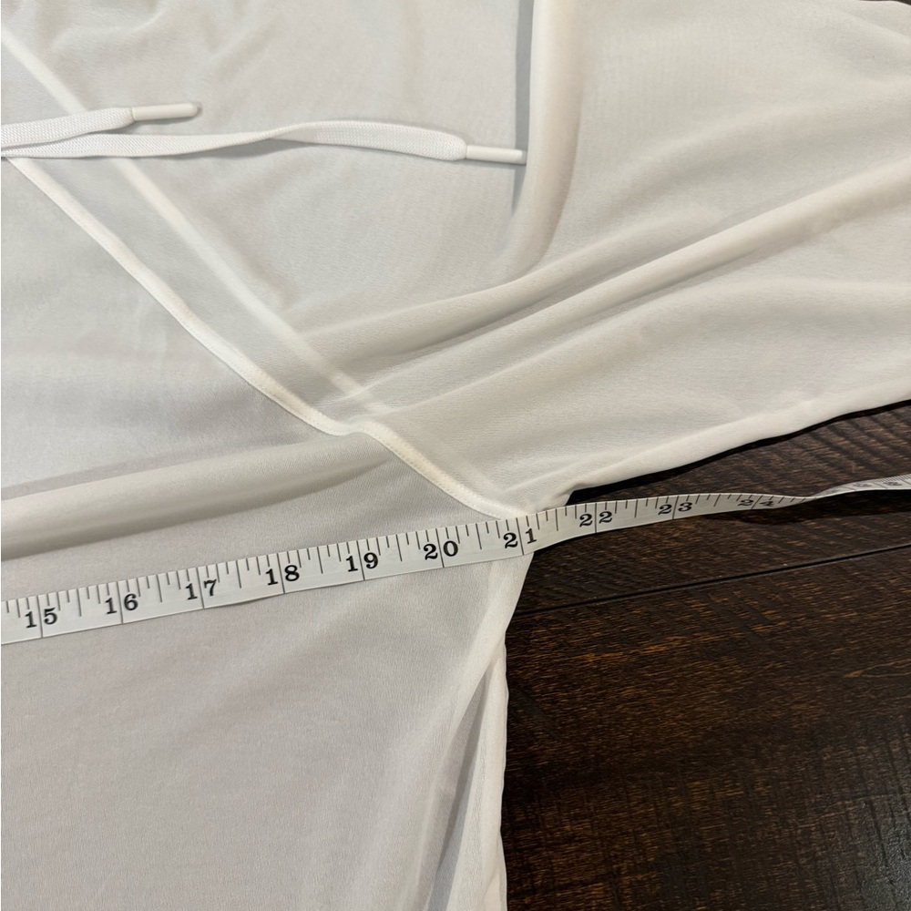 Zella Innovate Sheer Water Repellent Mesh Hoodie Pullover White Size L - Picture 6 of 10